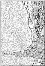 coloring page Vincent van Gogh